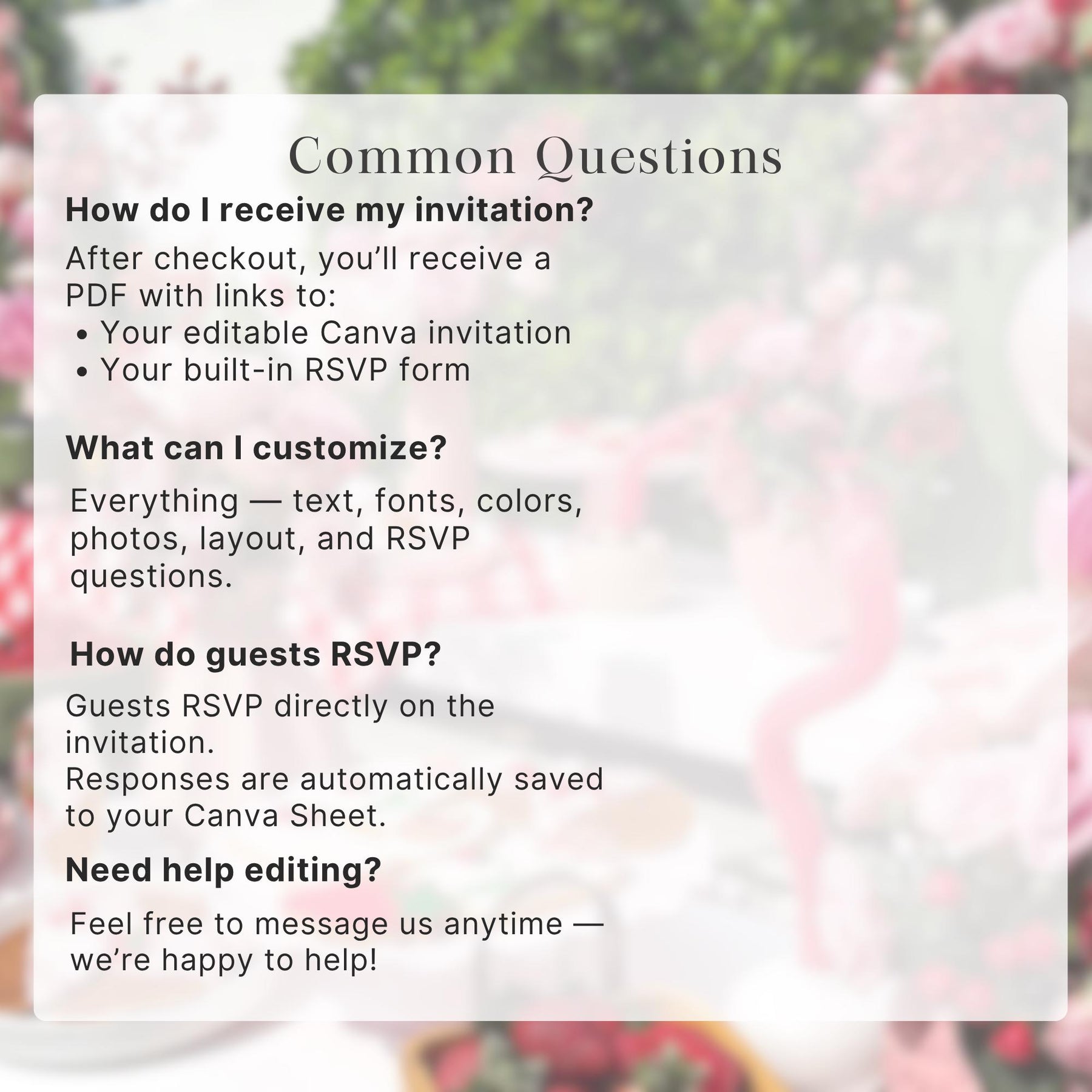 Berry First Birthday Invitation Website Template with RSVP | Editable Canva Invite, 1st Birthday Party, Digital Invitation