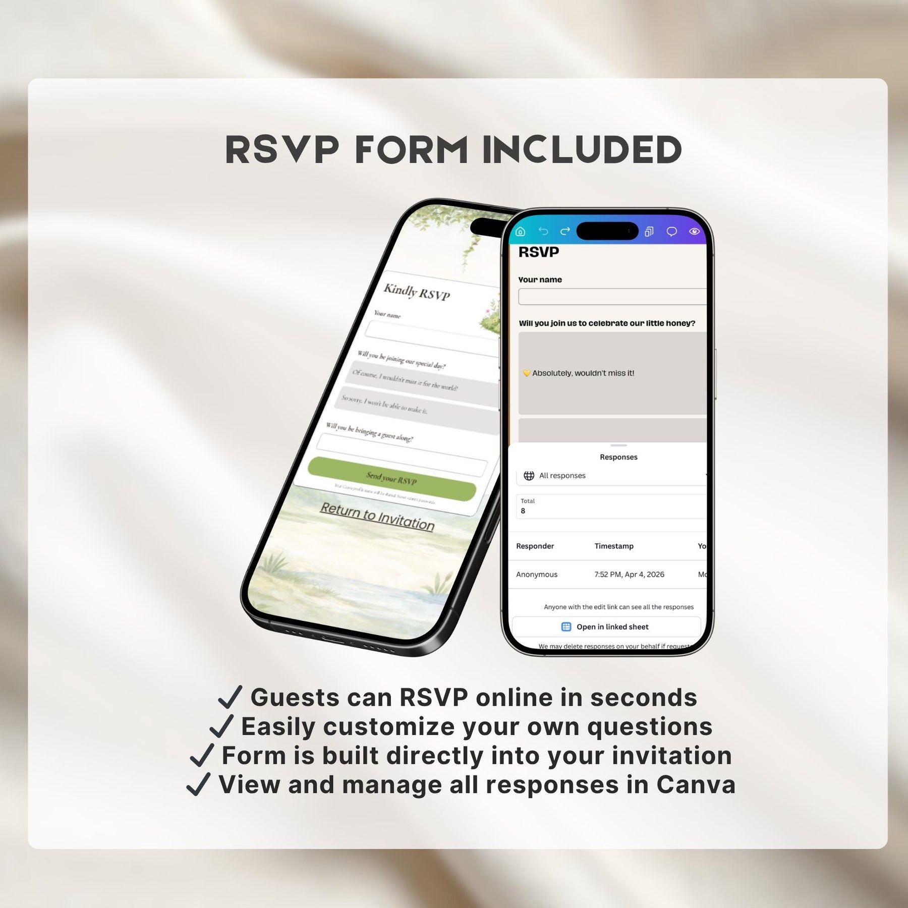 Hatching Soon Baby Shower Invitation Website with RSVP | Editable Canva Template, Digital Baby Shower Invite