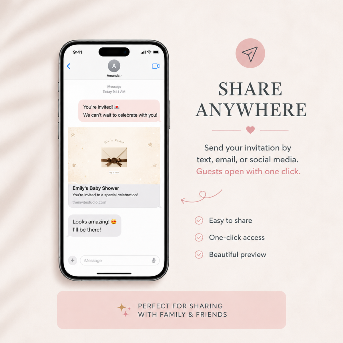 We Can Bearly Wait Gender Reveal Website Invitation | Teddy Bear Digital Invite with RSVP